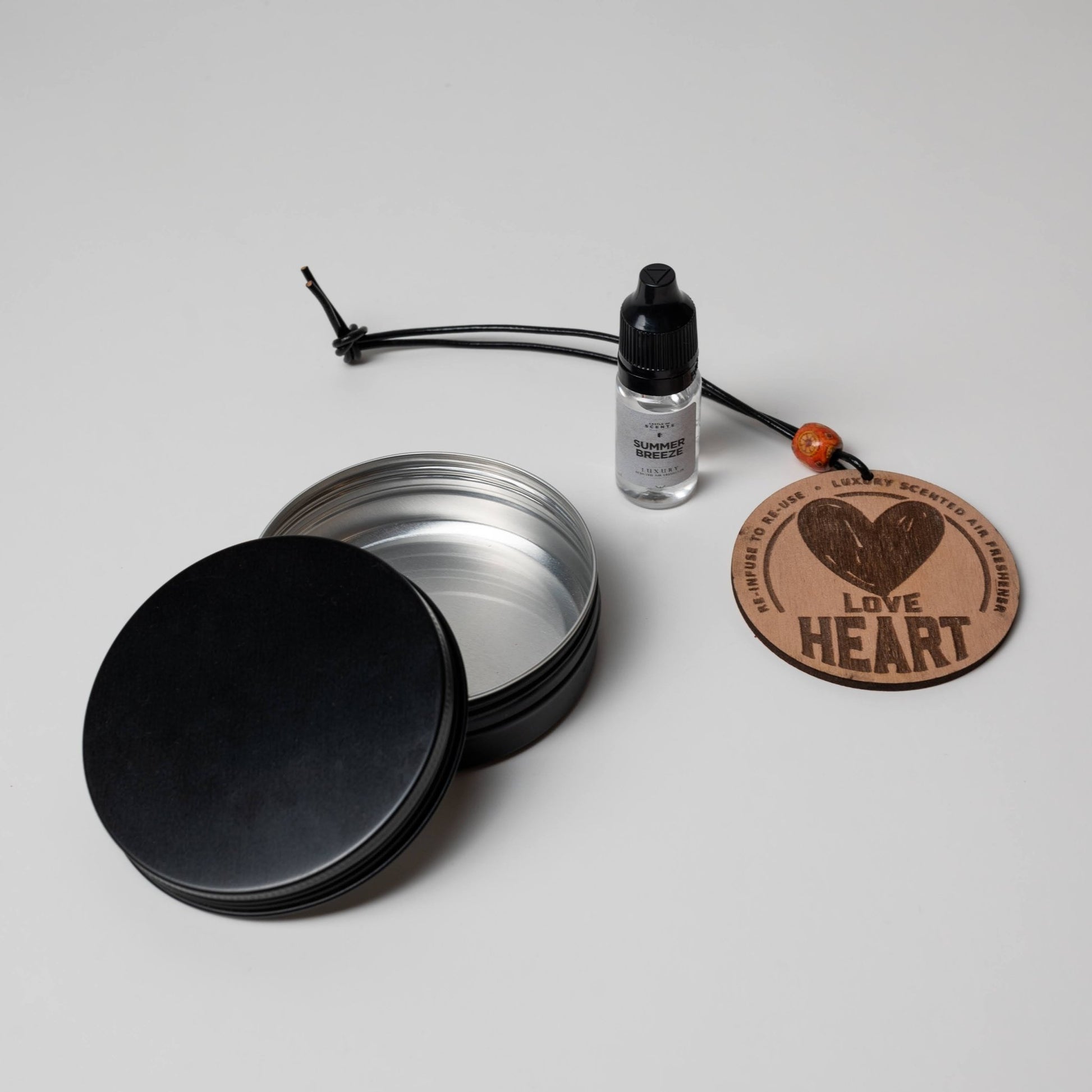 Reusable Car Air Freshener Disc - 'Love Heart' Design - Castle of Scent Car Air Freshener, Reusable Air Fresheners for Cars