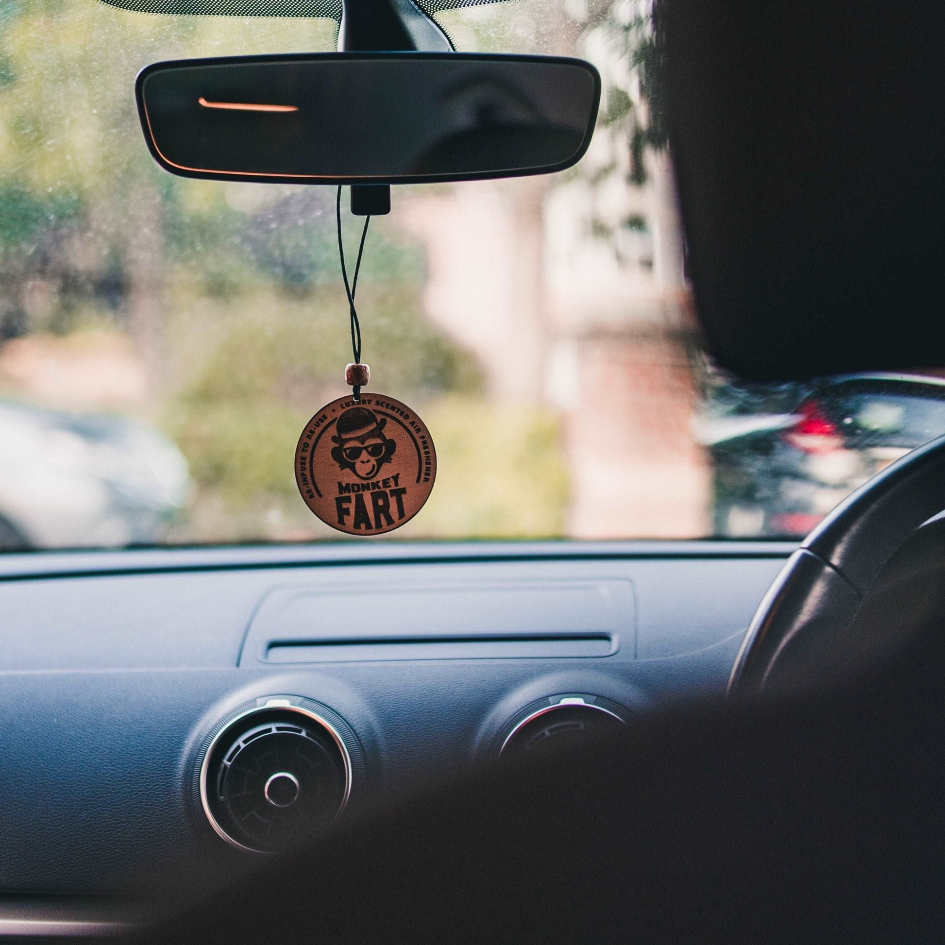 Reusable Car Air Freshener - 'Monkey Fart' Design - Castle of Scent Car Air Freshener, Reusable Air Fresheners for Cars